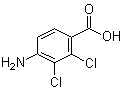 4-氨基-2,3-二氯苯甲酸分子结构 (CAS 34263-51-9)