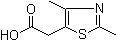 (2,4-二甲基-1,3-噻唑-5-基)乙酸分子结构 (CAS 34272-65-6)