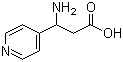 3-氨基-3-(吡啶-4-基)丙酸分子结构 (CAS 3429-24-1)