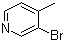 4-甲基-3-溴吡啶分子结构 (CAS 3430-22-6)