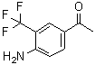 1-[4-氨基-3-(三氟甲基)苯基]-1-乙酮分子结构 (CAS 343564-14-7)