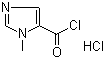 1-甲基咪唑-5-甲酰氯盐酸盐分子结构 (CAS 343569-06-2)