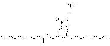 structure of CAS# 3436-44-0, L-Didecanoylphosphatidylcholine;L-alpha-Didecanoylphosphatidylcholine