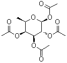 6-Deoxy-beta-D-galactopyranose tetraacetate molecular structure (CAS 34371-41-0)