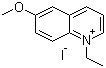 6-甲氧基-N-乙基喹啉鎓碘化物分子结构 (CAS 34373-76-7)