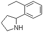 结构式 CAS# 343771-26-6, 2-(2-乙基苯基)吡咯烷
