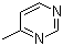 4-甲基嘧啶分子结构 (CAS 3438-46-8)