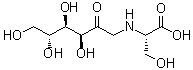 N-(1-Deoxy-D-fructos-1-yl)-L-serine molecular structure (CAS 34393-26-5)