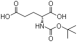 N-叔丁氧羰基-D-谷氨酸分子结构 (CAS 34404-28-9)