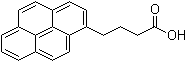 1-芘丁酸分子结构 (CAS 3443-45-6)
