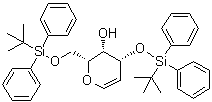 2,6-脱水-5-脱氧-1,4-二-O-[(叔丁基)二苯基硅烷基]-D-己-5-烯阿拉伯糖分子结构 (CAS 344303-60-2)