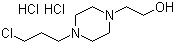 4-(3-氯丙基)哌嗪-1-乙醇二盐酸盐分子结构 (CAS 3445-00-9)