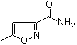 structure of CAS# 3445-52-1, 5-Methyl-3-isoxazolecarboxamide;3-Carbamoyl-5-methylisoxazole; NSC 18369
