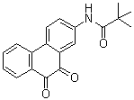 N-(9,10-二氧代-9,10-二氢-菲-2-基)-2,2-二甲基丙酰胺分子结构 (CAS 345630-40-2)
