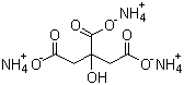 structure of CAS# 3458-72-8, Triammonium citrate;2-Hydroxy-1,2,3-propanetricarboxylic acid triammonium salt