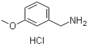 3-甲氧基苯甲胺盐酸盐分子结构 (CAS 3459-14-1)