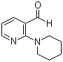 2-哌啶基吡啶-3-甲醛分子结构 (CAS 34595-22-7)