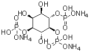 D-myo-Inositol 1,4,5-tris(dihydrogen phosphate) triammonium salt molecular structure (CAS 345958-55-6)