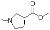 N-甲基吡咯烷-3-羧酸甲酯分子结构 (CAS 34616-29-0)