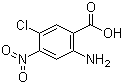 2-氨基-4-硝基-5-氯苯甲酸分子结构 (CAS 34649-02-0)