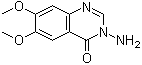 3-氨基-6,7-二甲氧基-4(3H)-喹唑啉酮分子结构 (CAS 34659-16-0)