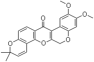 去氢鱼藤素分子结构 (CAS 3466-23-7)