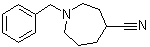 六氢-1-苄基-1H-氮杂卓-4-甲腈分子结构 (CAS 346735-00-0)