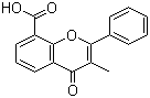 3-甲基黄酮-8-羧酸分子结构 (CAS 3468-01-7)