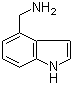 1H-吲哚-4-甲胺分子结构 (CAS 3468-18-6)