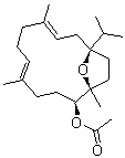 因香酚乙酸酯分子结构 (CAS 34701-53-6)