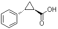 反式-(-)-2-苯基环丙烷羧酸分子结构 (CAS 3471-10-1)