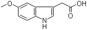 5-甲氧基吲哚-3-乙酸分子结构 (CAS 3471-31-6)