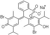 溴百里酚蓝钠盐分子结构 (CAS 34722-90-2)