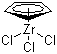 结构式 CAS# 34767-44-7, 环戊二烯基三氯化锆