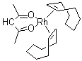 双(环辛烯)(2,4-戊二酮酸)铑分子结构 (CAS 34767-55-0)