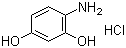 4-氨基间苯二酚盐酸盐分子结构 (CAS 34781-86-7)