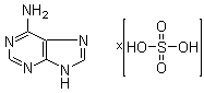 1H-嘌呤-6-胺硫酸盐分子结构 (CAS 34791-69-0)