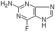 2-氨基-6-氟嘌呤分子结构 (CAS 34798-94-2)