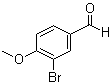 3-溴-4-甲氧基苯甲醛分子结构 (CAS 34841-06-0)