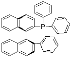 R-(+)-1,1'-联萘-2'-苯基-2-二苯膦分子结构 (CAS 348617-10-7)