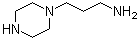 1-Piperazinepropanamine molecular structure (CAS 34885-02-4)