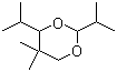 2,4-二异丙基-5,5-二甲基-1,3-二恶烷分子结构 (CAS 3494-76-6)
