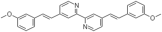 4,4'-二[2-(3-甲氧基苯基)乙烯基]-2,2'-联吡啶分子结构 (CAS 349545-75-1)
