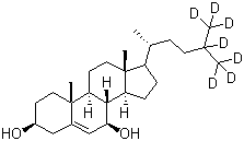 7beta-Hydroxycholesterol-25,26,26,26-27,27,27-D7 molecular structure (CAS 349553-97-5)