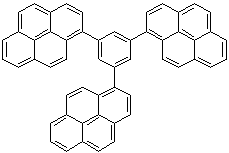 1,3,5-三(1-芘基)苯分子结构 (CAS 349666-25-7)