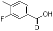 3-氟-4-甲基苯甲酸分子结构 (CAS 350-28-7)