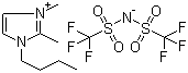 1-丁基-2,3-二甲基咪唑鎓双三氟甲磺酰亚胺盐分子结构 (CAS 350493-08-2)