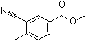 3-氰基-4-甲基苯甲酸甲酯分子结构 (CAS 35066-32-1)
