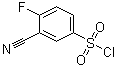 4-氟-3-氰基苯磺酰氯分子结构 (CAS 351003-23-1)