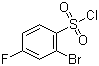 2-溴-4-氟苯磺酰氯分子结构 (CAS 351003-45-7)